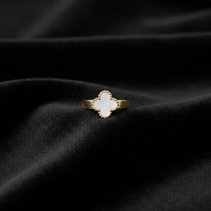 White Clover Gold  Ring