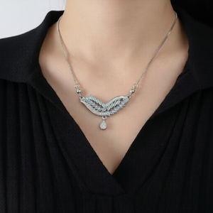 Marquise Leaf Wing Necklace