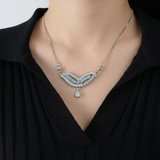 Marquise Leaf Wing Necklace