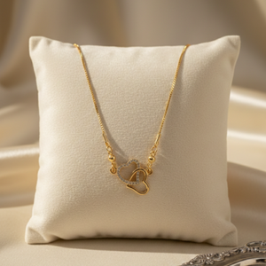 Gold Interlocking Heart Necklace