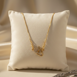 Gold Interlocking Heart Necklace