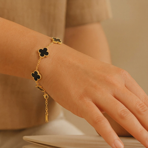 Black Clover Charm Bracelet