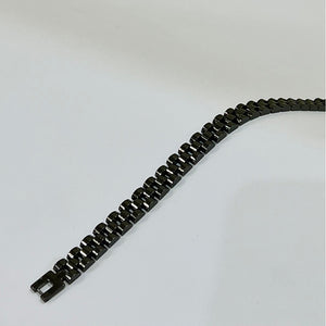 Black Cuban 9.5mm Bracelet – Premium Chunky Chain