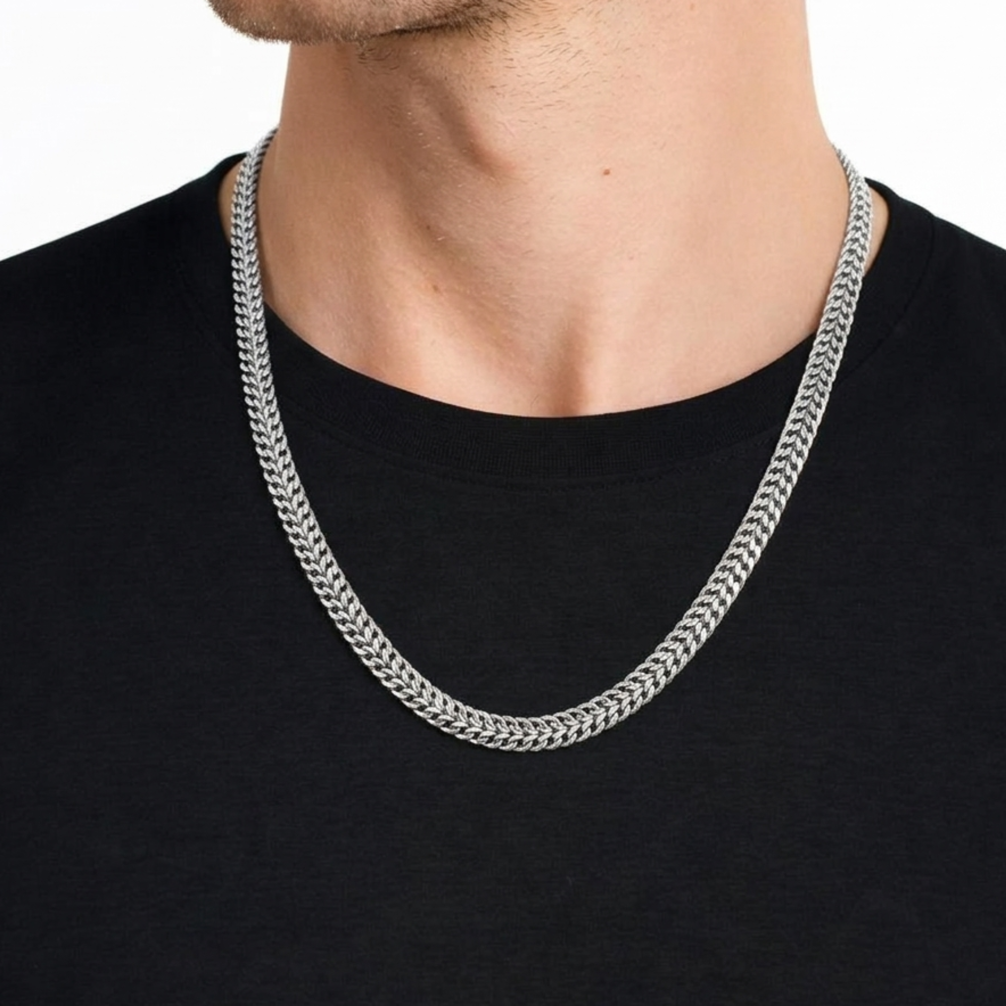 Double Franco 4.8mm Chain (Silver)