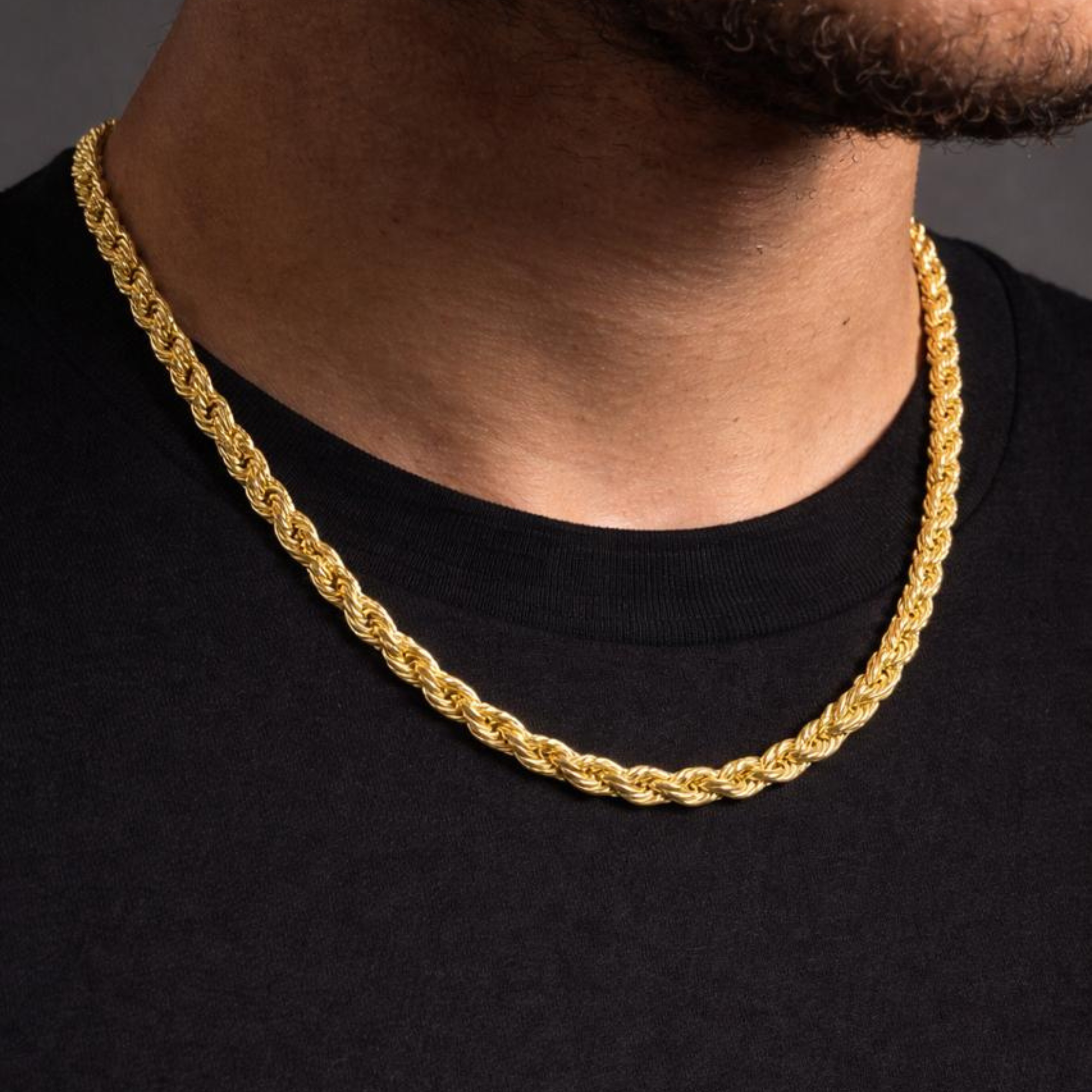 Rope 4mm Chain (Gold)