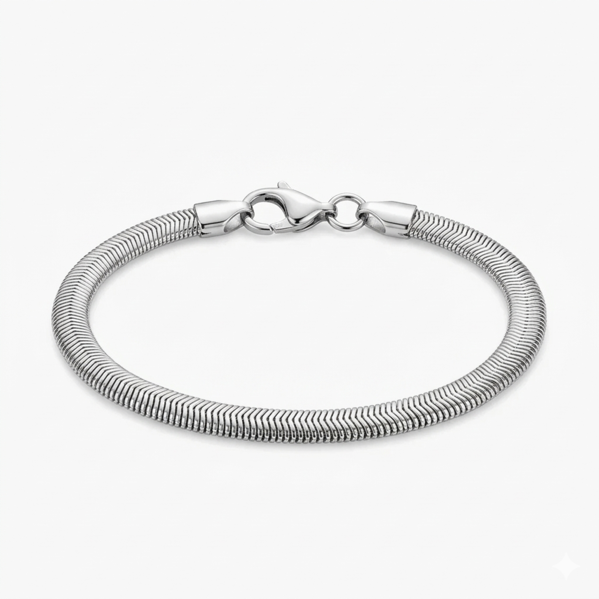 Silver Sleek Snake Chain Bracelet