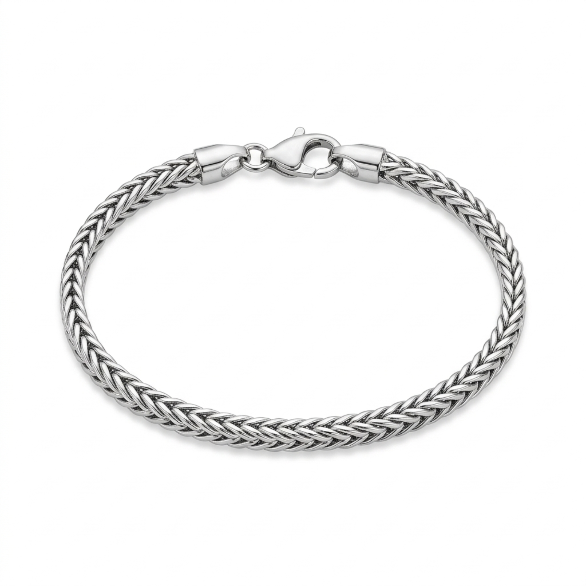 Franco Link Chain Bracelet (Silver)