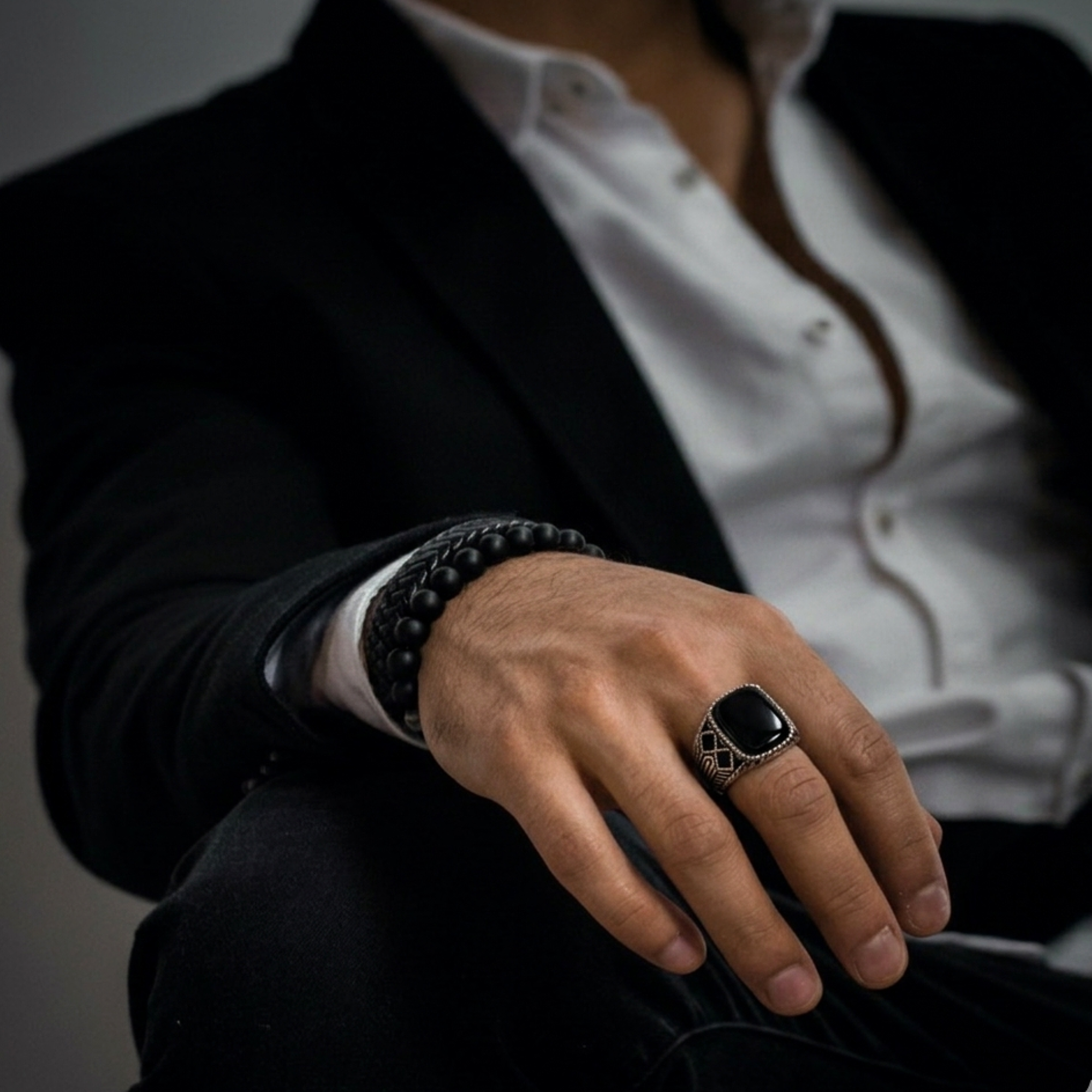 Antique Geometric Signet Ring