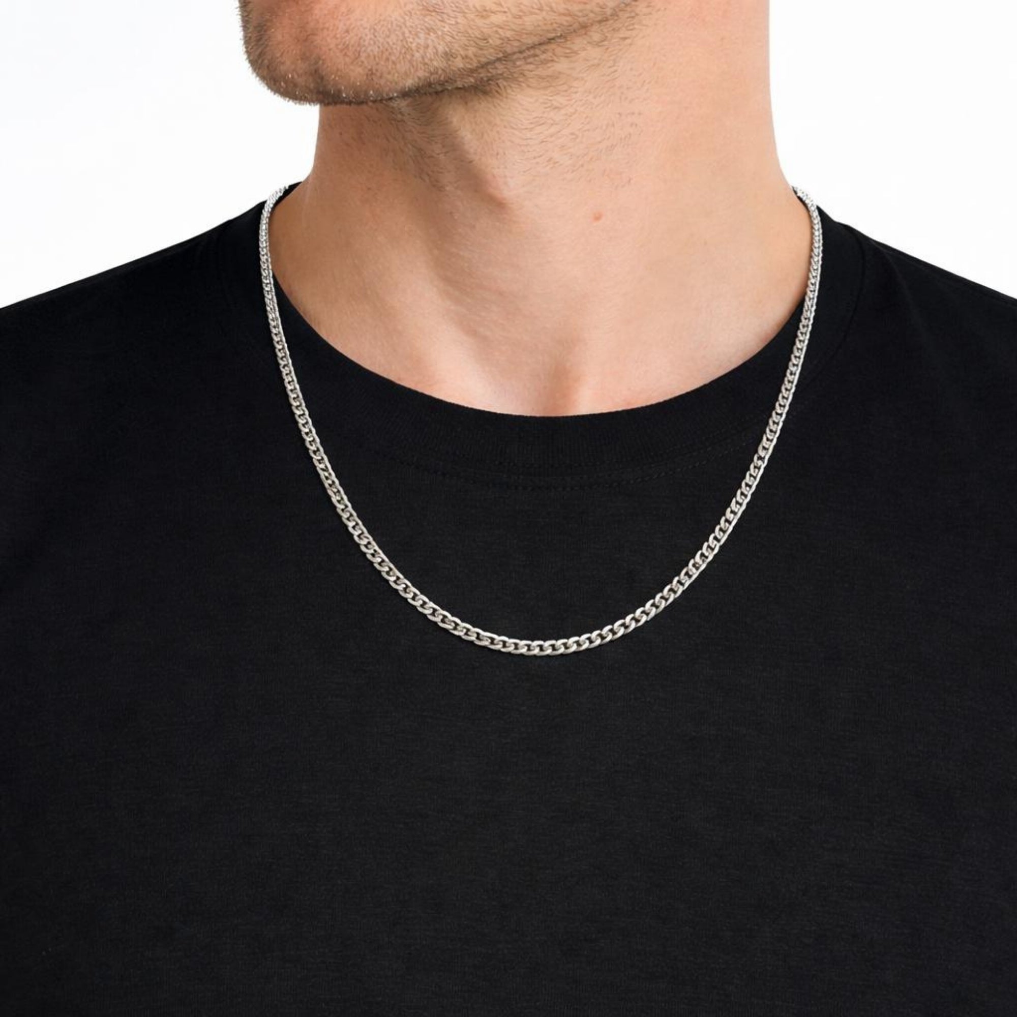 Herringbone 2mm Chain (Silver)