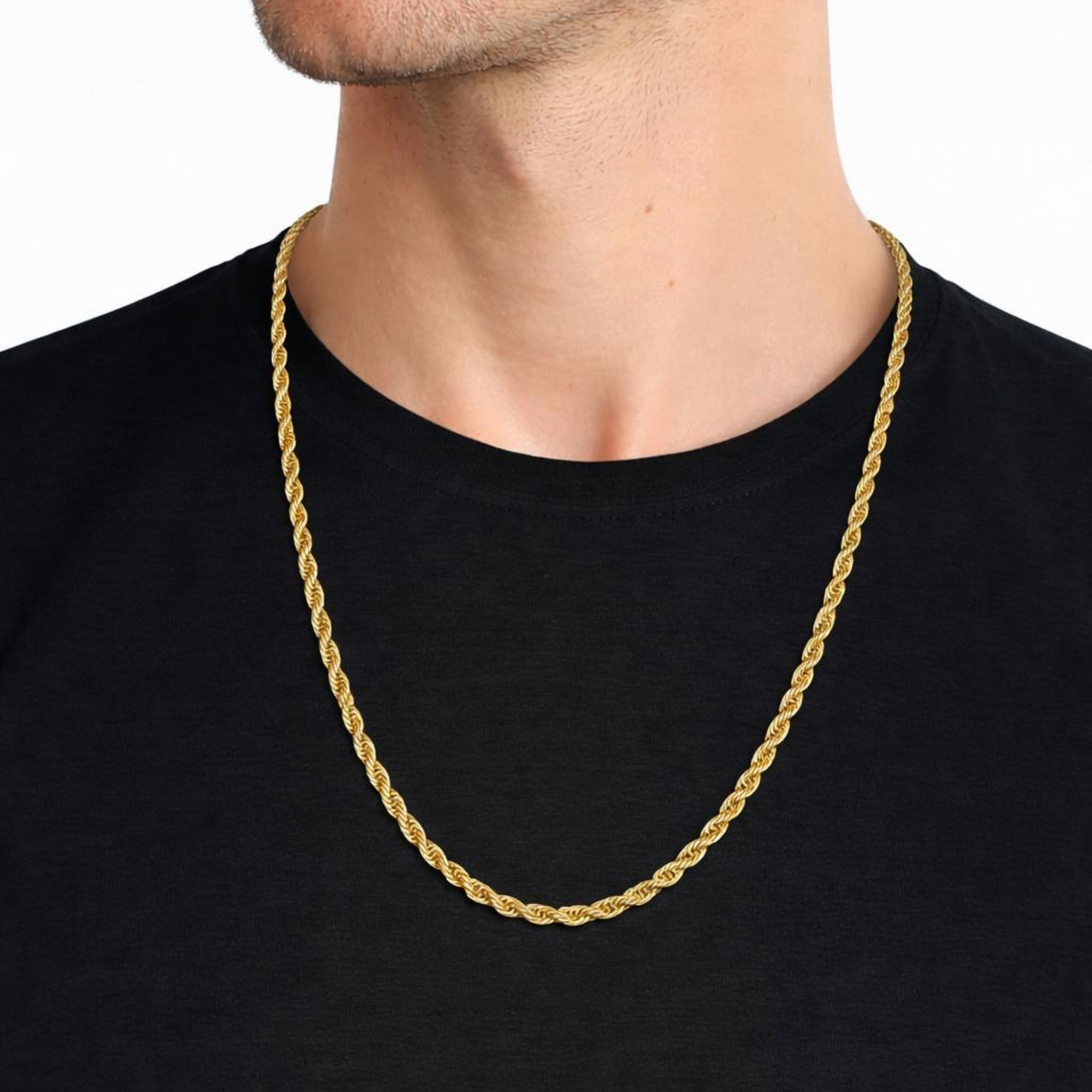 Rope 3mm Chain (Gold)