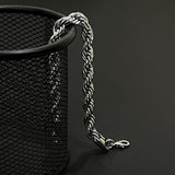 Silver Rope 6mm Bracelet