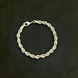 Silver Rope 5mm Bracelet