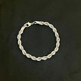 Silver Rope 5mm Bracelet