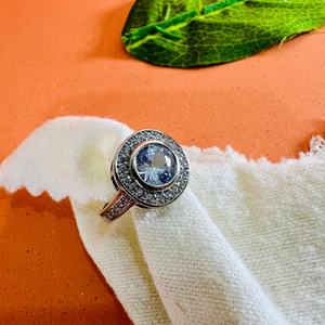 Silver Halo Ring
