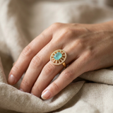 Emerald Green Stone Ring