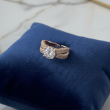 Rose Gold Criss-Cross Ring