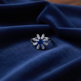Blue Sunburst Star Ring